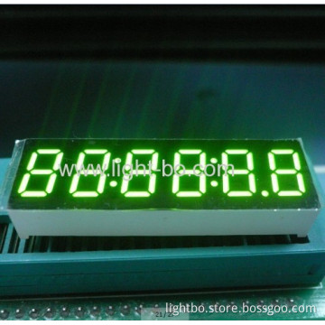 6-digit 0.36-inch Anode Green 7 Segment Led Clock Display 
